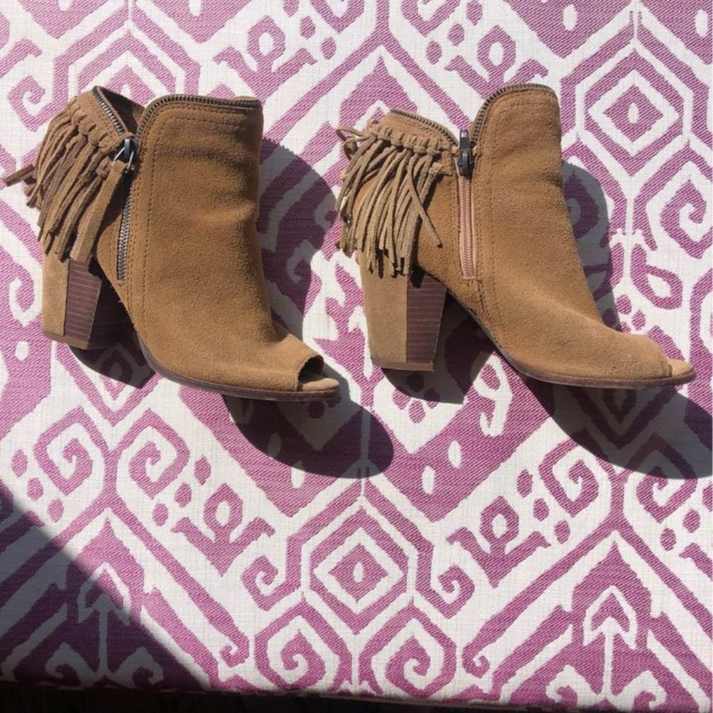 Dolce Vita Fringe Booties—Size 8.5